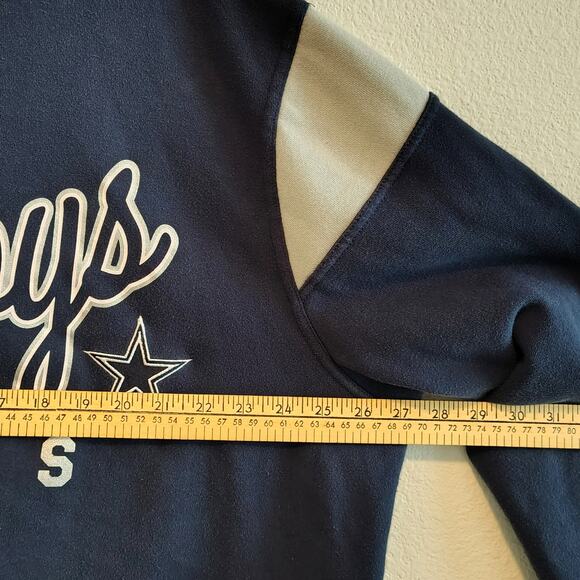 Dallas Cowboys Men 2XL Blue Gray Stripe Zip Front Hoodie Jacket NFL Game Day - Picture 6 of 8